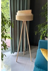 Lampadar YUTE Duolla TRIO 1xE27/15W/230V d. 45 cm maro/gri/bej