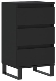 831101 vidaXL Servantă, negru, 40x35x70 cm, lemn prelucrat