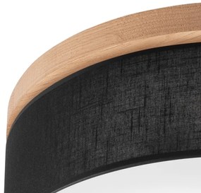 Plafonieră Brilagi BELLADONNA 3xE27/15W/230V d. 50 cm negru/stejar