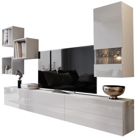 Mobilier living Berny 45 (alb + alb lucios). 1041466