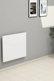 Masa PC rabatabila cu montaj pe perete, Praga Homs, alb, 50 x 24.5 x 1.8 cm, PAL