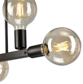 Lustră pe tijă ASTRID 6xE27/60W/230V negru