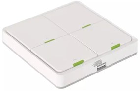 Comutator cu 4 butoane GoSmart Tuya alb