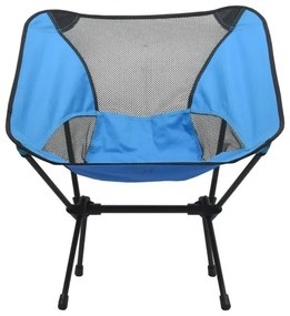 Scaun camping pliabil albastru, lățime 63 cm