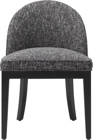 Scaun tapitat design LUX Fallon, Cambon black