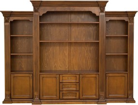Bibliotecă lemn masiv Augustine, 262 × 40 × 244 cm