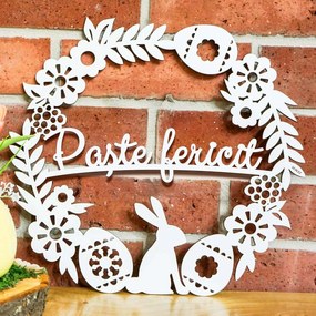 DUBLEZ | Coroniță pentru ușă - Paște fericit