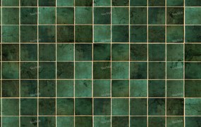 Tapet Ceramic Tiles, Emerald, Rebel Walls