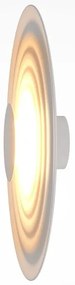 Aplica de perete LED, Aluminiu, Nami alb mat