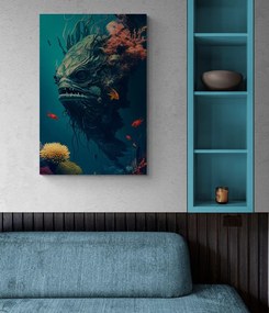 Tablou monstru subacvatic suprarealist