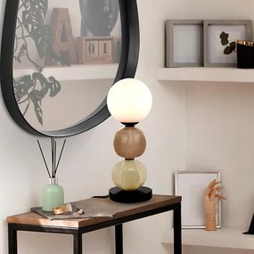 Lampa, Veioza din ceramica si sticla Caeli