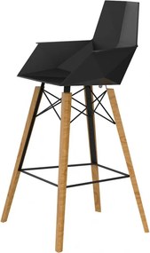 Set 4 scaune de bar cu brate de interior design modern premium FAZ CHAIR lemn 54302