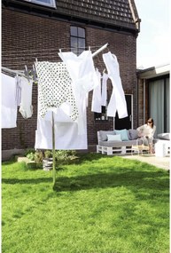 Uscator de rufe pentru exterior Brabantia TopSpinner 1003461, 50 m, Suport metalic, Rezistent la coroziune, Inox