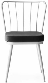 Set de scaune de sufragerie Yildiz White, 2 bucăți