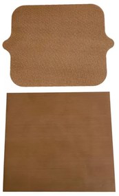 Set 2 paduri prajire cu aer cald NoStik 1EEE531, Dreptunghiular 31х40/33х40 cm, Reutilizabil, Acoperire antiaderenta, Bej