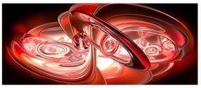Tabloul - forme roșii (120x50 cm)