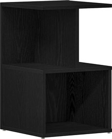 vidaXL Dulap de noapte Stejar Negru 35 x 35 x 55 cm Lemn compozit