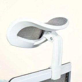 Vinsetto scaun ergonomic cu tetiera, 67x 65x120-128cm, gri | Aosom Ro