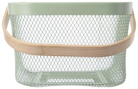 Coș de depozitare din sârmă din metal 24,5x24,5x30 cm Greenish – Orion