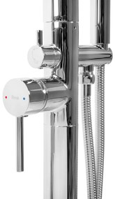 Baterie de podea Rea Flores Chrome
