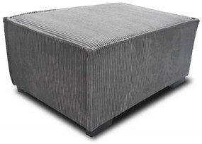 Fotoliu cu taburet SMART SET, gri inchis