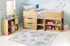 BAMBINO 1610 covor lavabil Fluturi pentru copii anti-alunecare - cremă - SECUNDAR-COTATI PRODUSUL