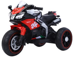 Motocicleta Electrica cu Acumulator Pentru Copii NOVOKIDS™ Aprilia Panorama Edition, 3-8 ani, Max 30 kg, Cu Melodii si Lumini frontale, MP3 USB,