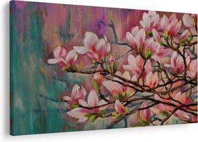 Tablou - Pictură în ulei, Sakura în floare (90x60 cm)