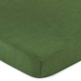 Cearşaf 4Home jersey, verde măsliniu, 160 x 200 cm