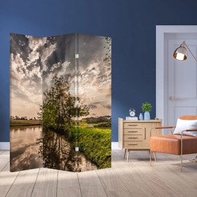 Paravan - Natura cu raze de soae (126x170 cm)
