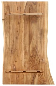 286331 vidaXL Blat de masă, 100x(50-60)x2,5 cm, lemn masiv de acacia