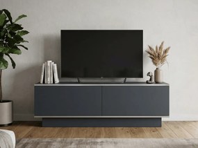 Comoda TV ALVIN 135 cm, antracit/argintiu