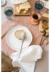 Set 2 șervete din in Linen Tales, alb