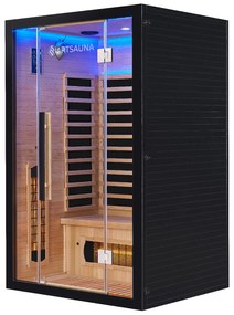 Infračervená sauna Skara čierna s technológiou Dual