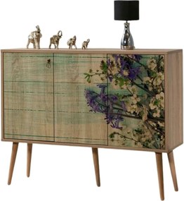 Comoda Mega - 727, stejar sonoma, PAL melaminat, 120x36x90 cm