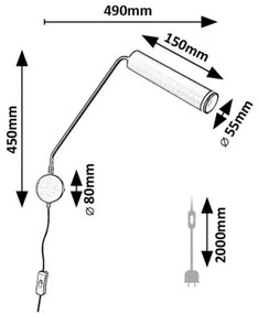 Aplica, Lampa de perete moderna Senobia
