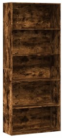 vidaXL Bibliotecă, stejar fumuriu, 80x30x189 cm, lemn prelucrat