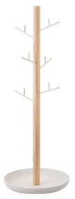 Suport bijuterii cu detalii din lemn de fag YAMAZAKI Tosca Branch, alb