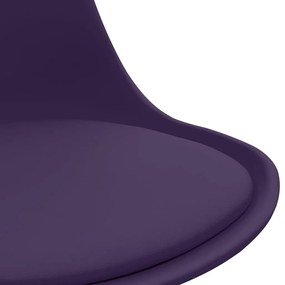 Scaune de birou, 2 buc., violet, piele ecologica 2, Violet