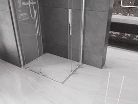 Mexen Velar Duo cabină de duș glisantă 90 x 80 cm, transparent, crom - 871-090-080-02-01