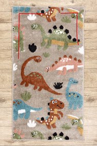 Covor FUN Dino pentru copii, Dinoszauruszok bej - SECUNDAR-COTATI PRODUSUL