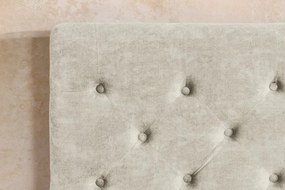 Pat PARIS 180x200cm catifea bej sampanie cu spatiu de depozitare