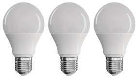 Set 3 becuri cu LED EMOS Classic A60 Warm White, 8,5W E27