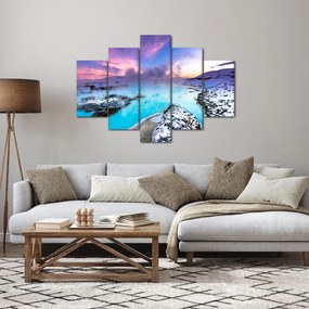 Tablou - Laguna albastră din Islanda (150x105 cm)