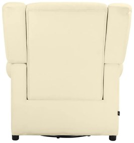 Fotoliu alb balansoar/chesterfield cu tapițerie din catifea Lillyse – Støraa