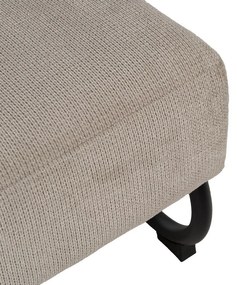 Fotoliu taupe cu tapițerie din chenille Industra – Ixia