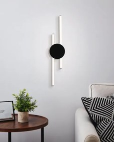 Eglo 902123 - Aplică LED de perete VENTICELLO, LED 20W/230V + LED 0,91W, neagră