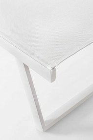 Sezlong cu roti, alb, Taylor, Bizzotto