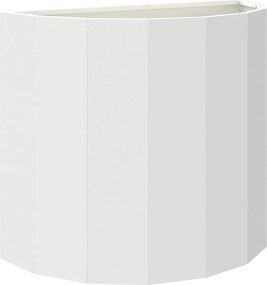 vidaXL Jardinieră Alb 60 x 30 x 50 cm Oțel