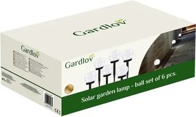 Gardlov Set de lămpi solare de grădină - globuri - 6 buc.